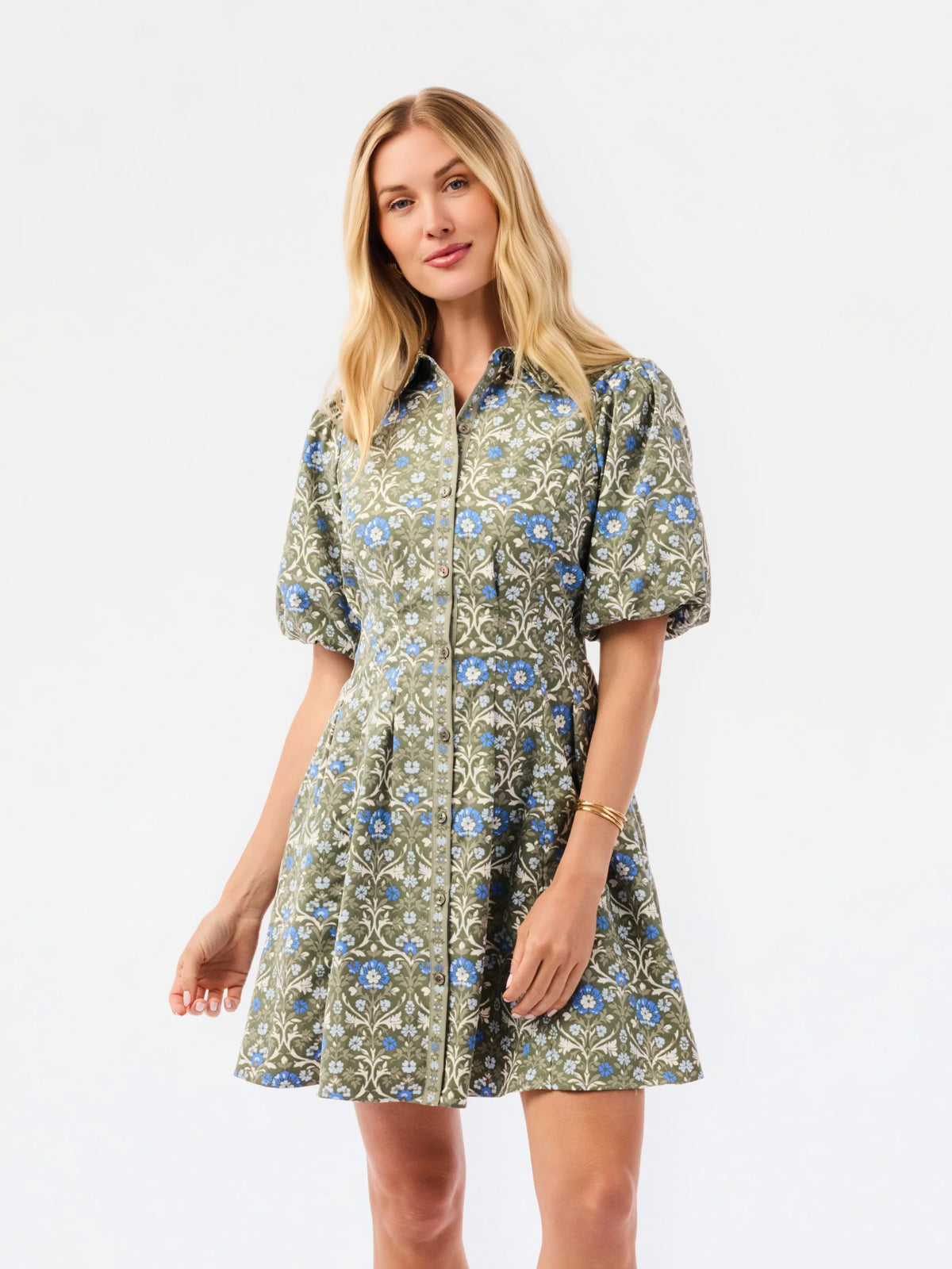Mary Square | Rory Mini Dress | Ashdown Abbey Olive