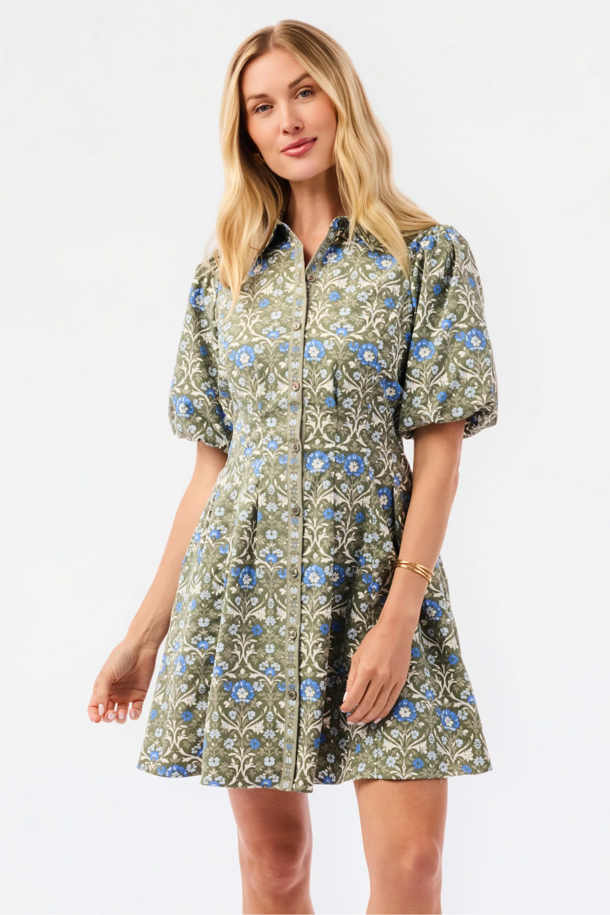 Mary Square | Rory Mini Dress | Ashdown Abbey Olive