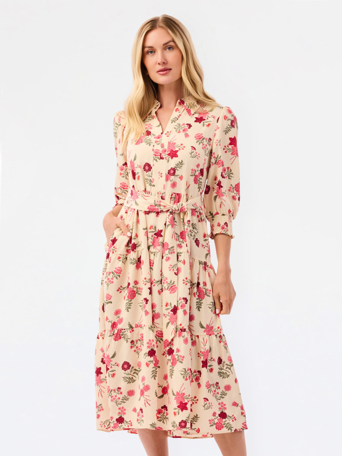 Mary Square | Eleanor Dress | Mistflower Pink