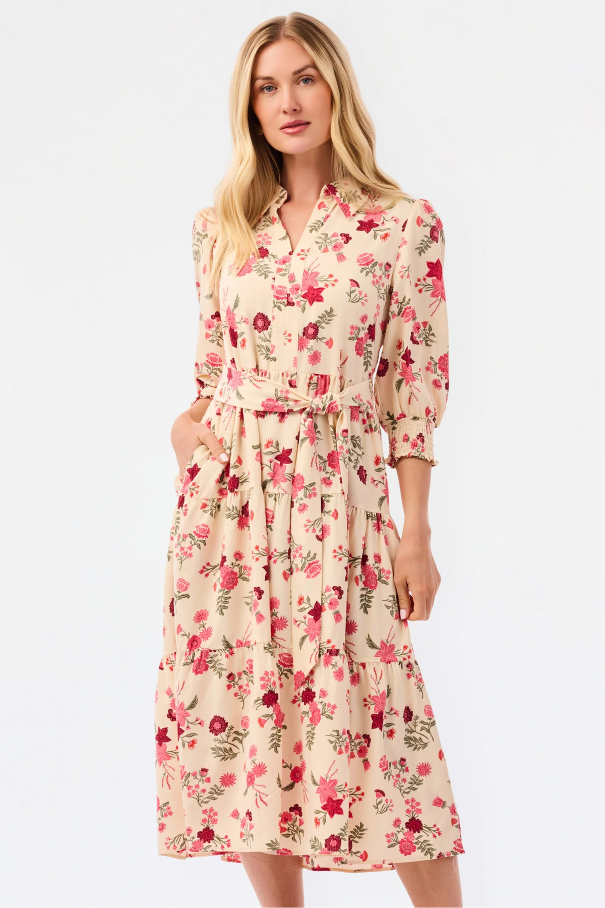 Mary Square | Eleanor Dress | Mistflower Pink