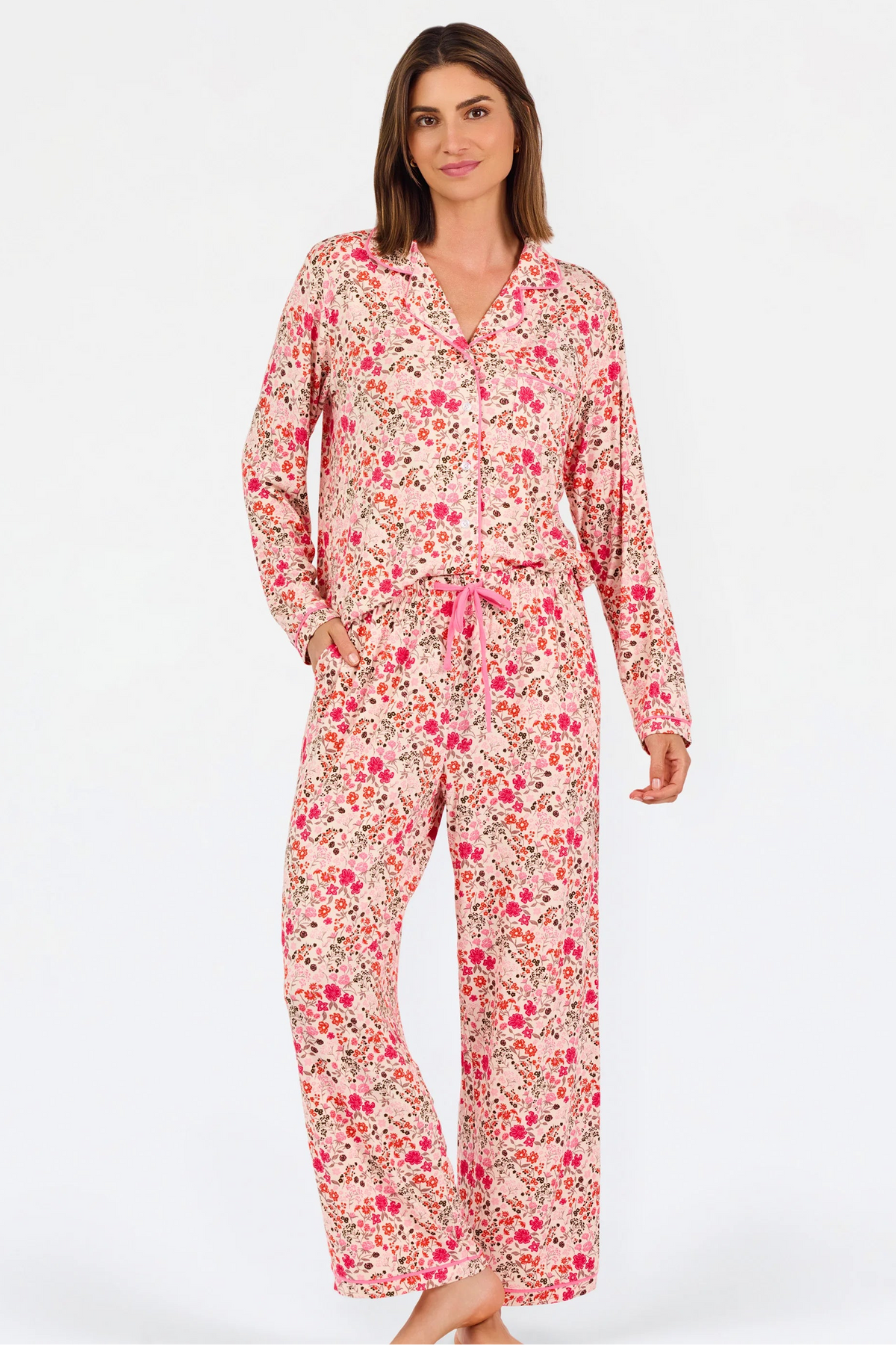 Mary Square | Women's Charlotte Pants Set | Granada Glen Tan