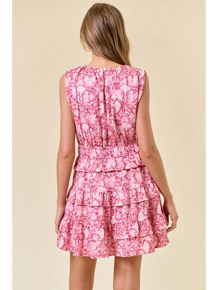 Blushing Belle Ruffle Dress