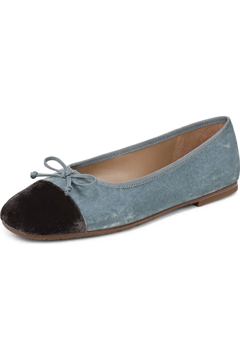 Sam Edelman | Alie 2 Ballet Flat in Azure Blue Suede