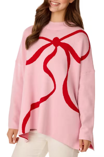 Mudpie | Valentine Bow One Size Sweater