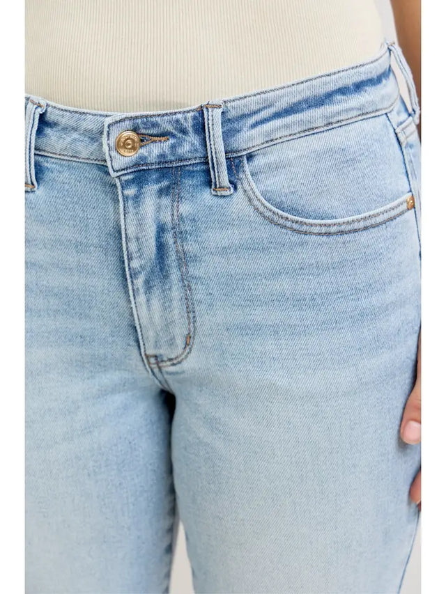 Judy Blue | Mr. Kick Flare With Raw Hem