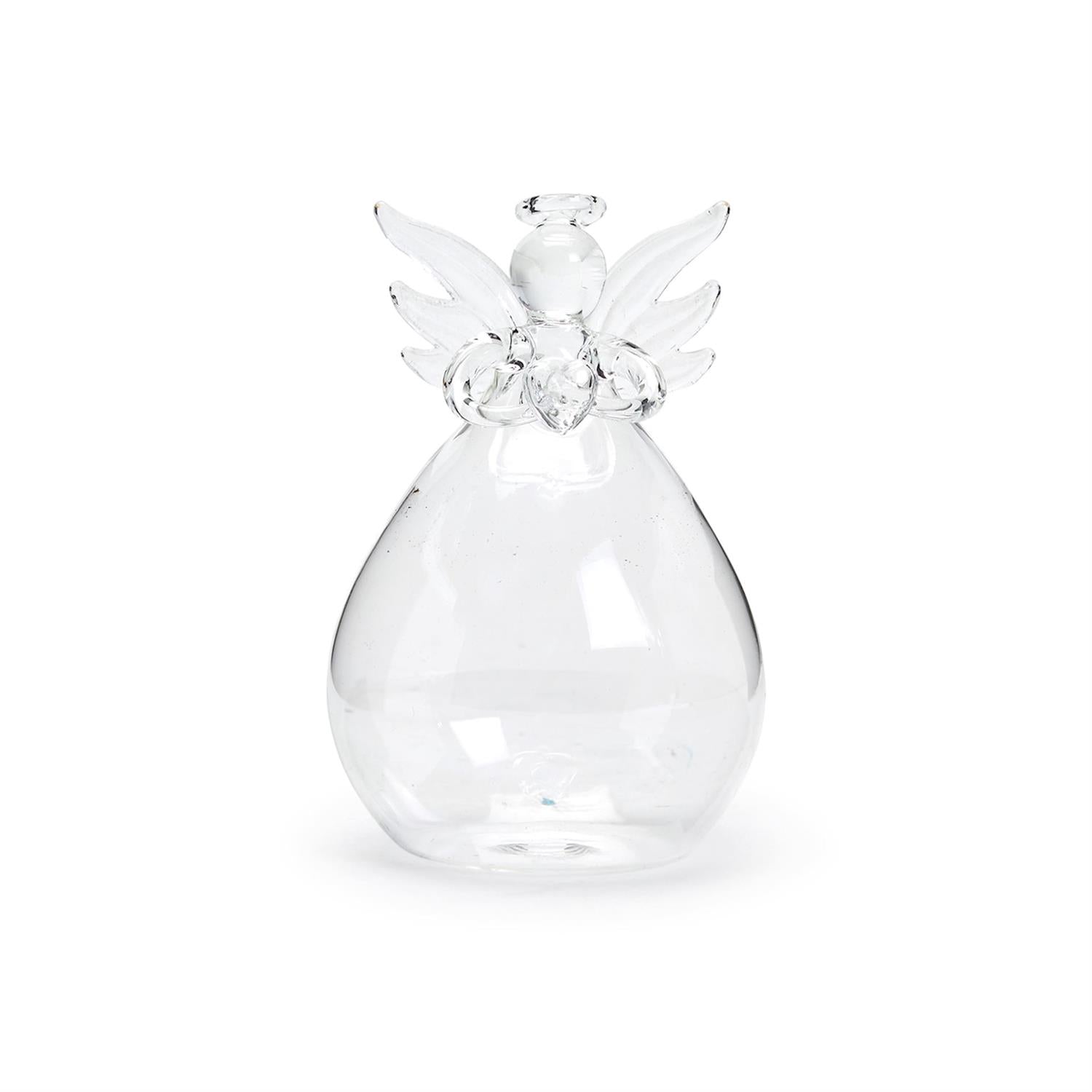 Hand Blown Glass Angel Bud Vase