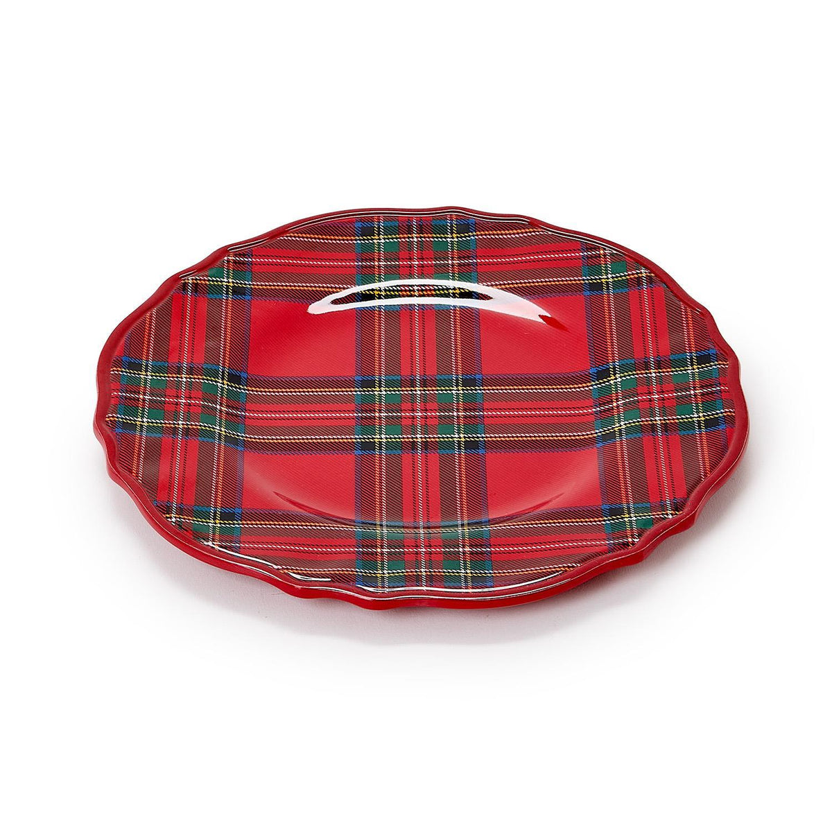 Two's Company | Tartan Traditions Set of 4 Salad & Dessert Plate