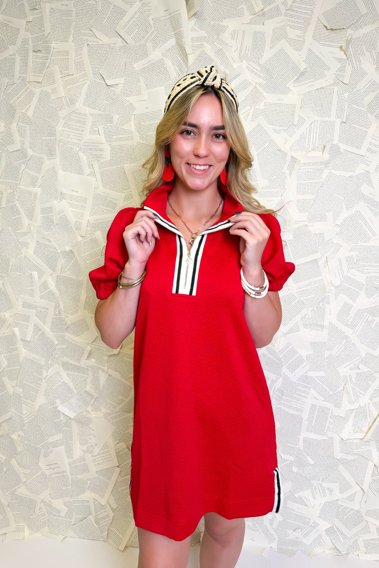 Mary Square | Andie Dress in Red