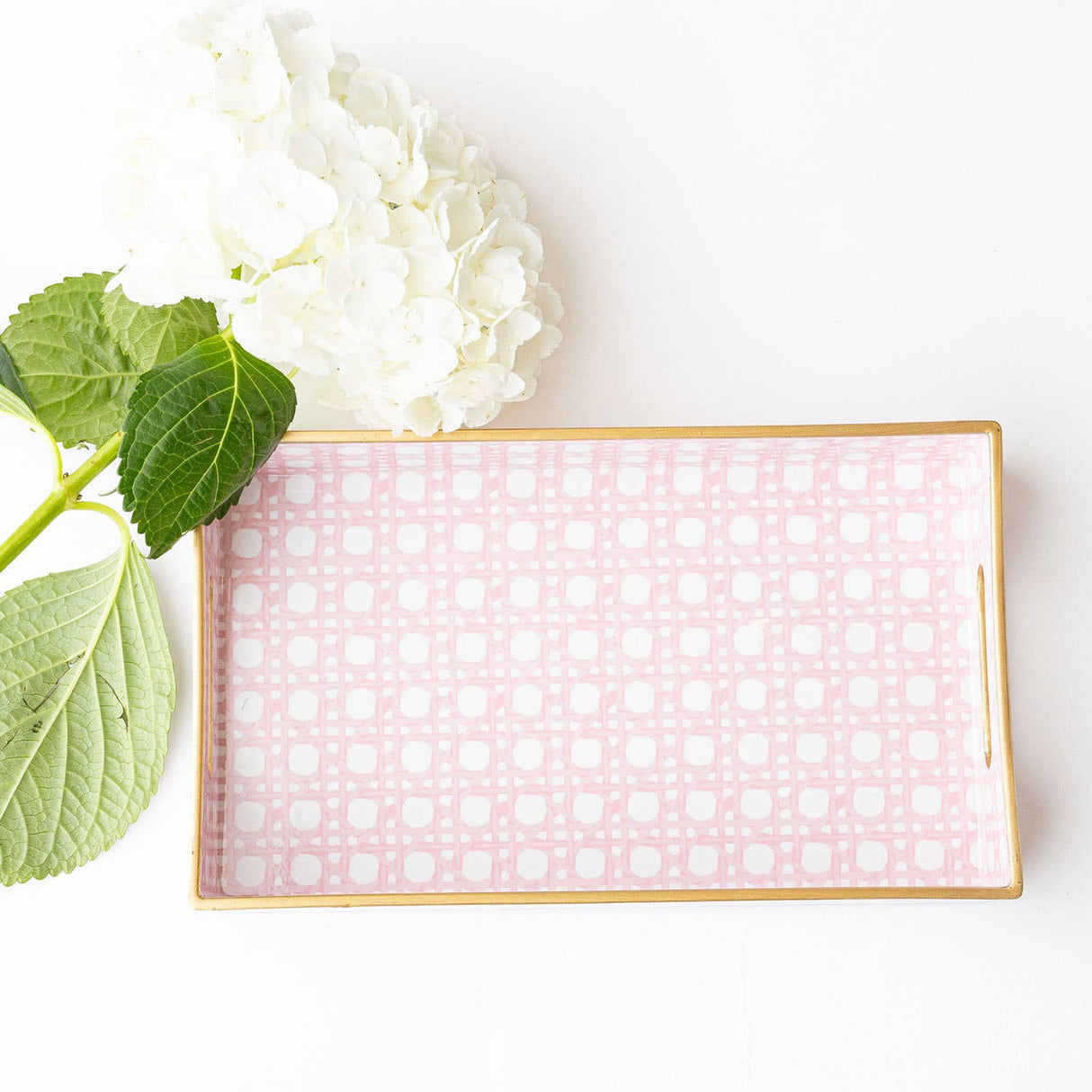 8 Oak Lane | Pink Cane Vanity Tray