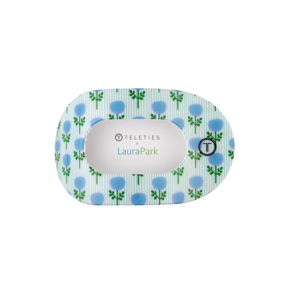 Teleties | Blue Marigold Medium Flat Round Hair Clip