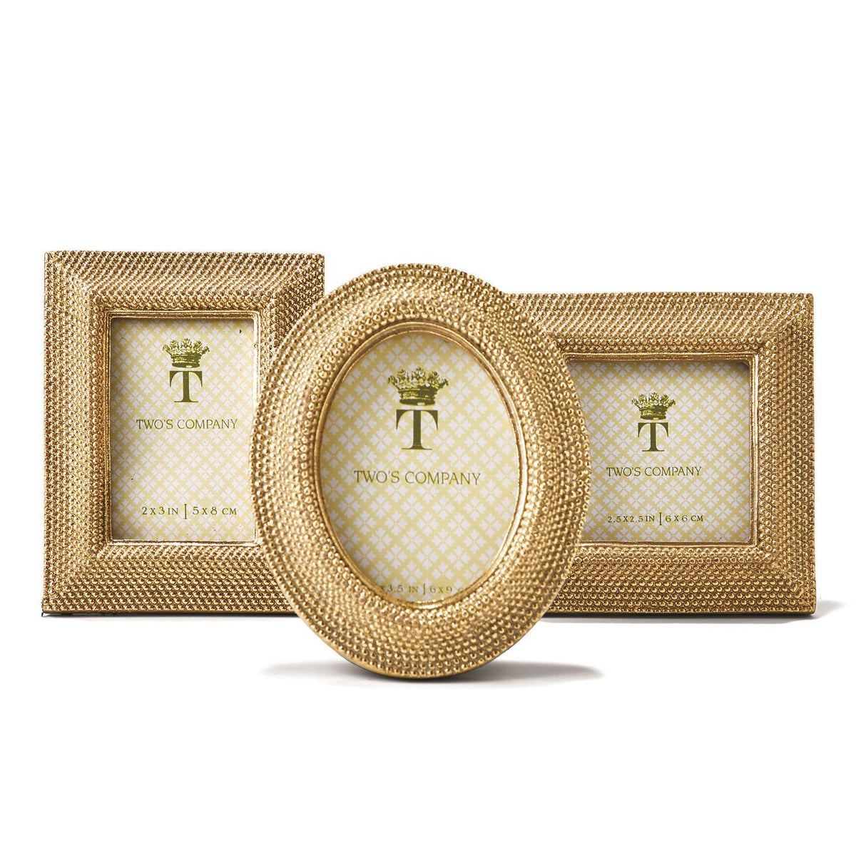 Two's Company | Golden Dots Photo Frame