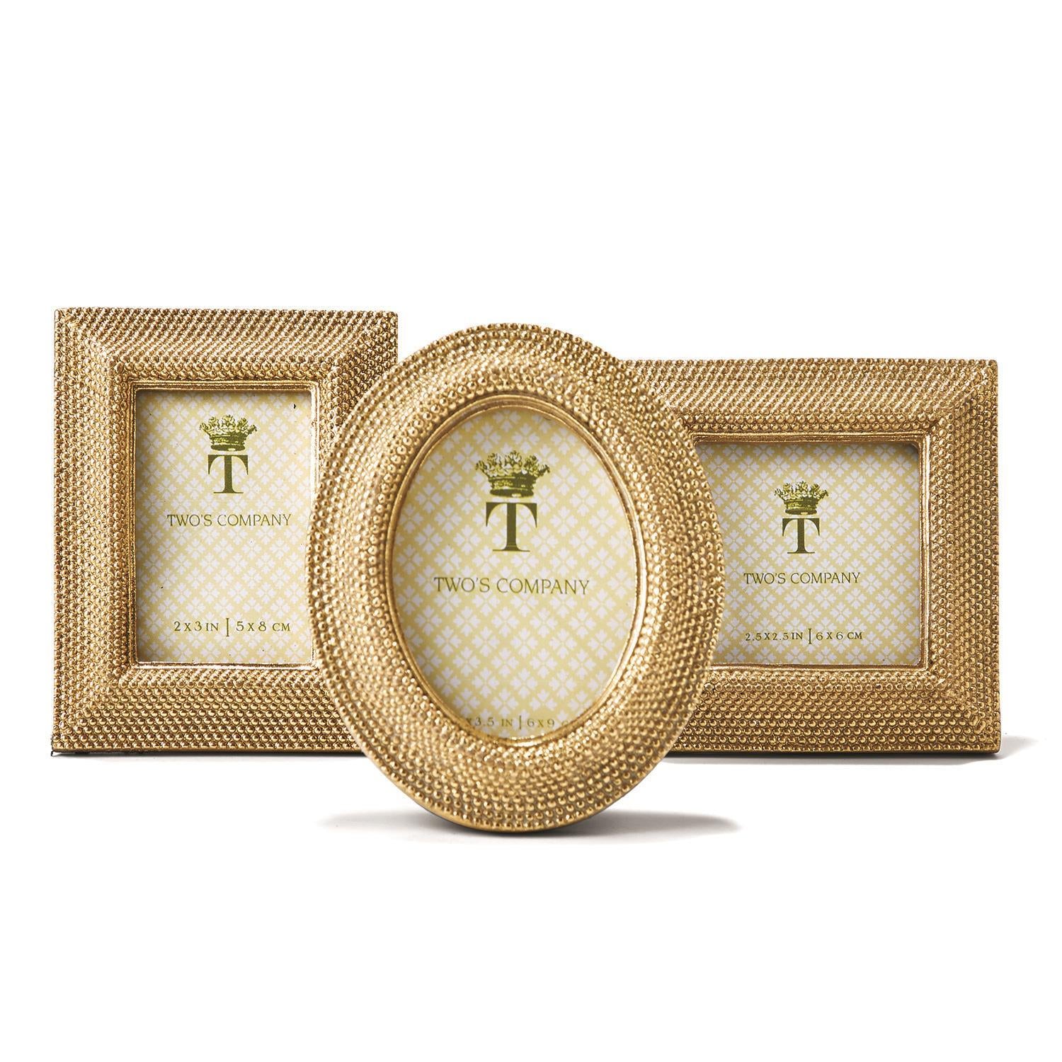 Two's Company | Golden Dots Photo Frame