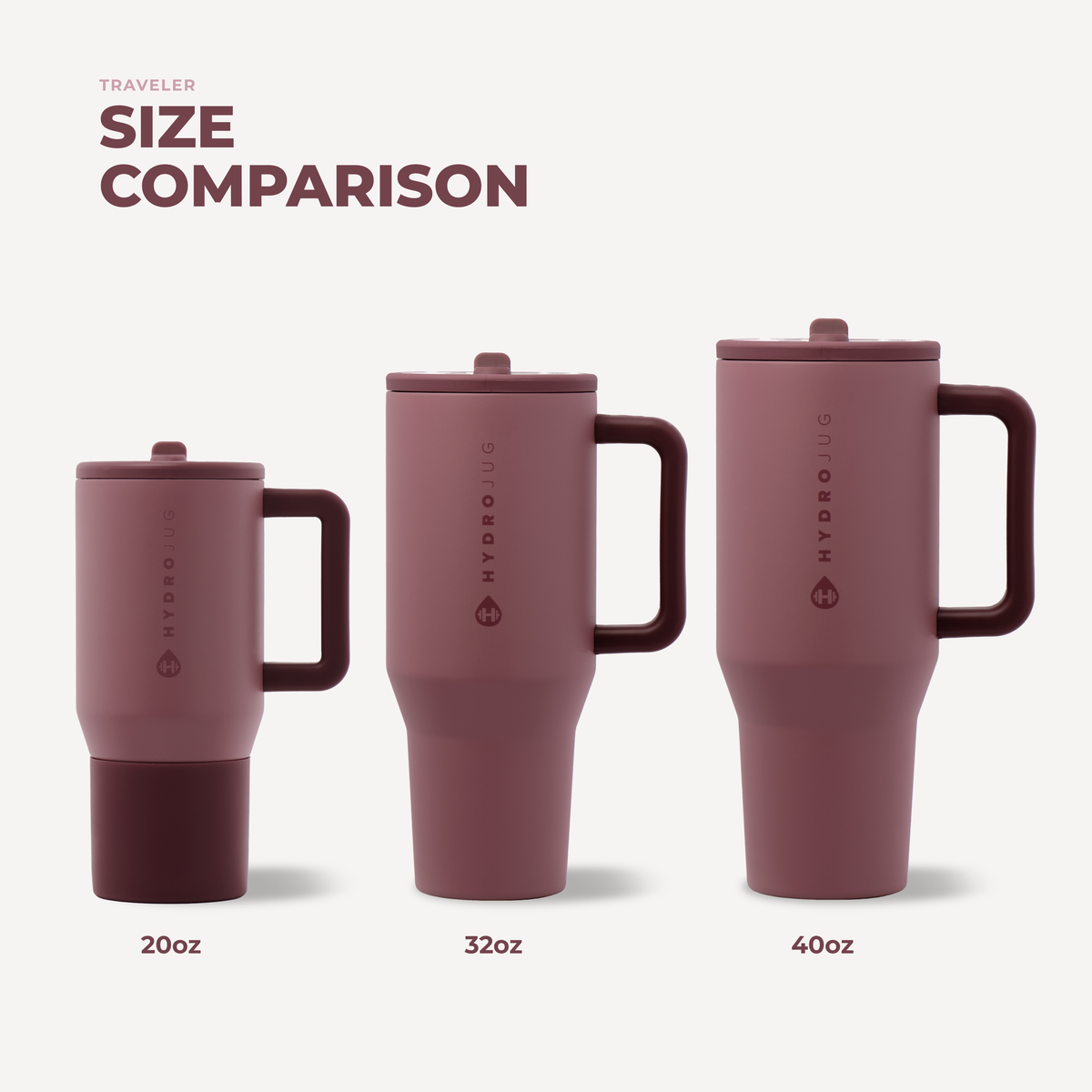 HydroJug | Canyon Rose HydroJug 32 oz Traveler Tumbler