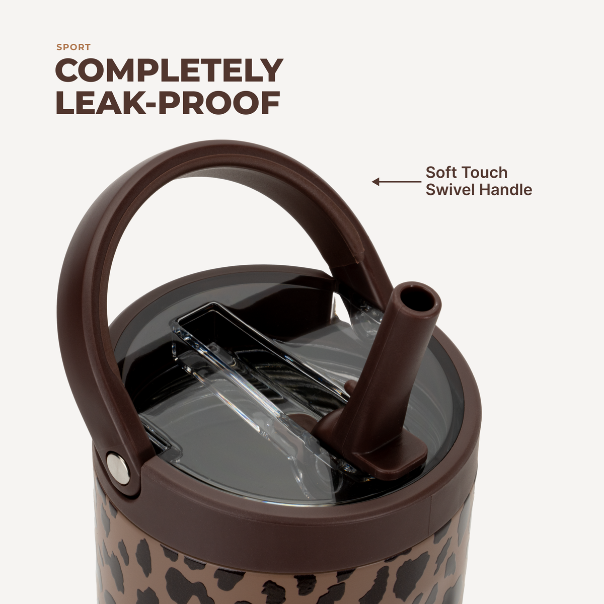 HydroJug | Brown Leopard HydroJug 32 oz Sport Water Bottle