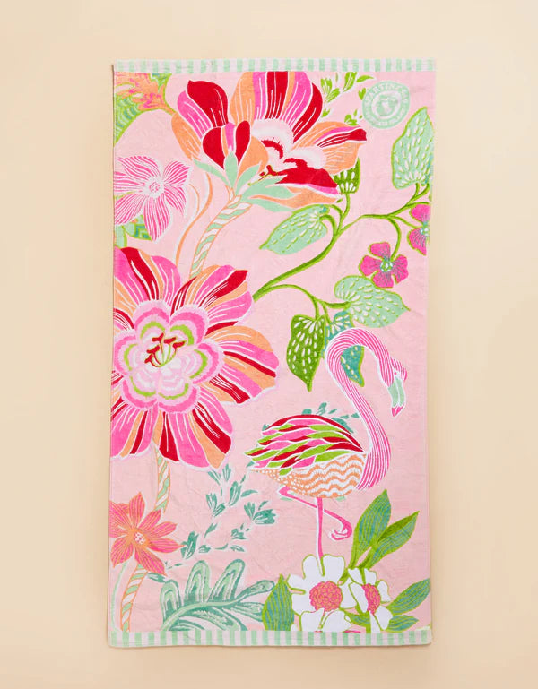 Spartina | Beach Towel Flamingo Pineapple