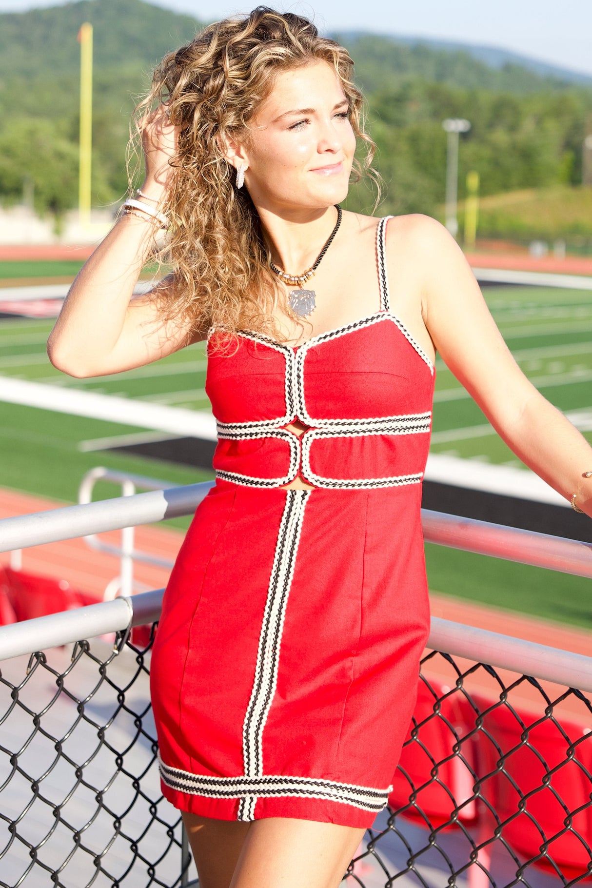 The Stadium Sweetheart Mini Dress