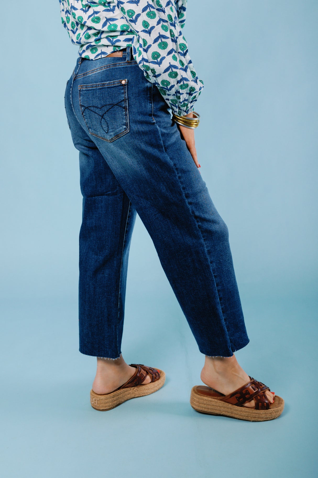 Judy Blue | High Waist Crop Wide Leg Jean