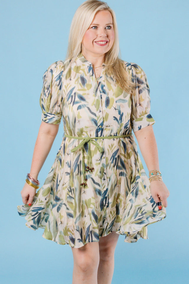 Leaves You Breathless Mini Dress