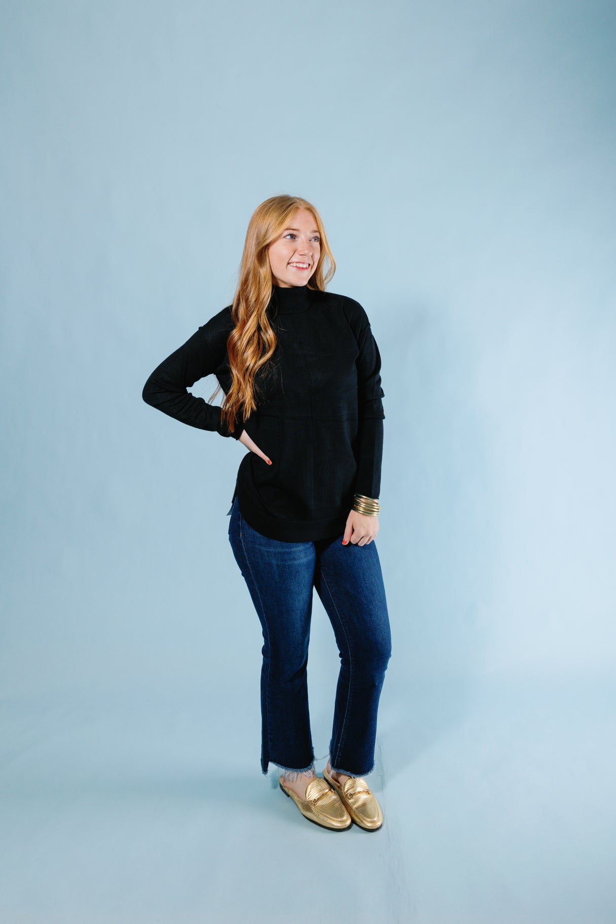 Metric Knits | Mock Neck Pullover (Final Sale)