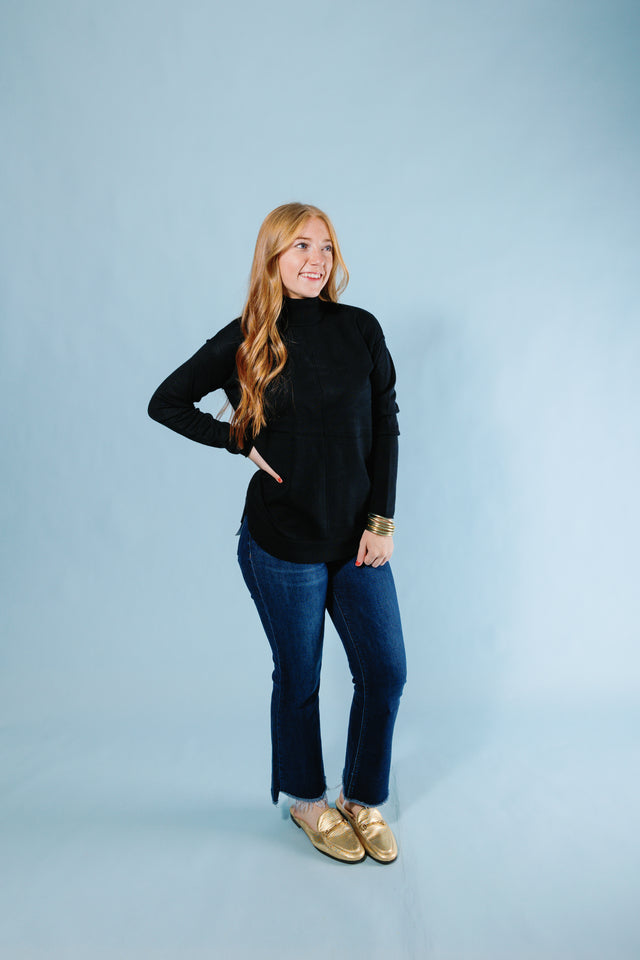 Metric Knits | Mock Neck Pullover (Final Sale)