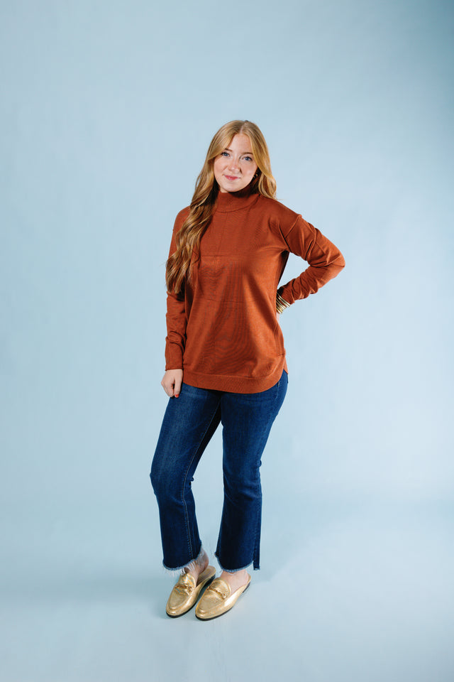 Metric Knits | Mock Neck Pullover (Final Sale)