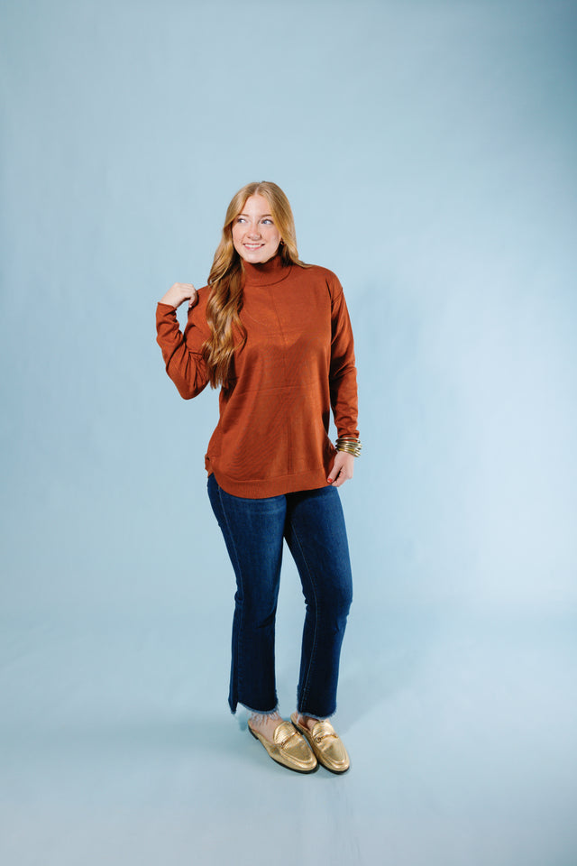 Metric Knits | Mock Neck Pullover (Final Sale)