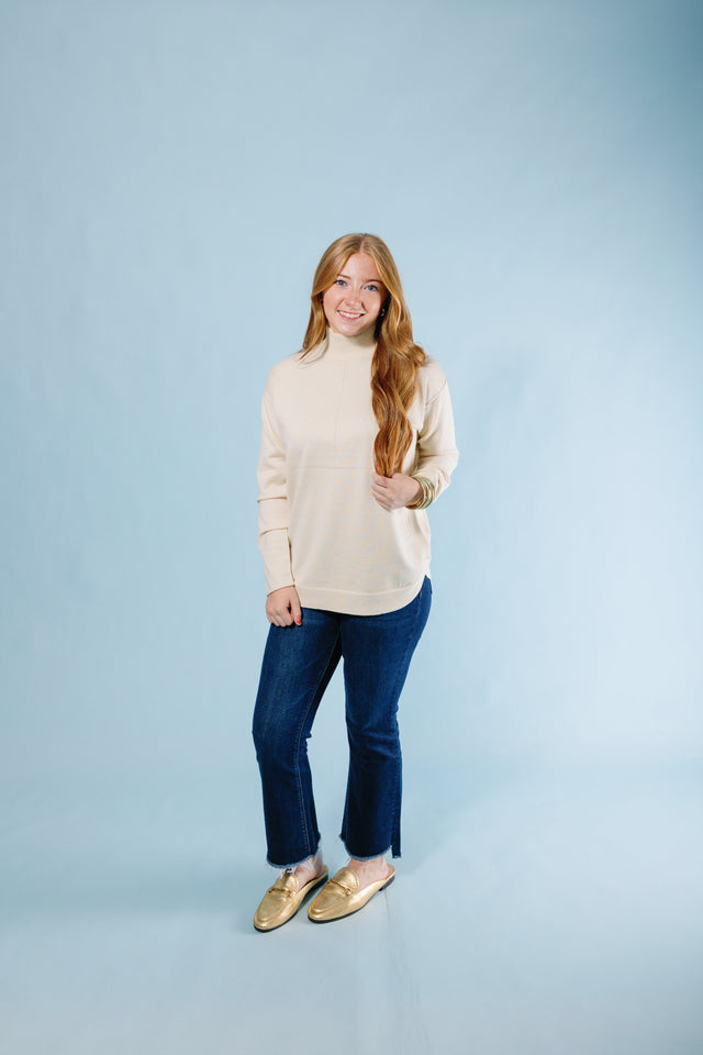 Metric Knits | Mock Neck Pullover (Final Sale)