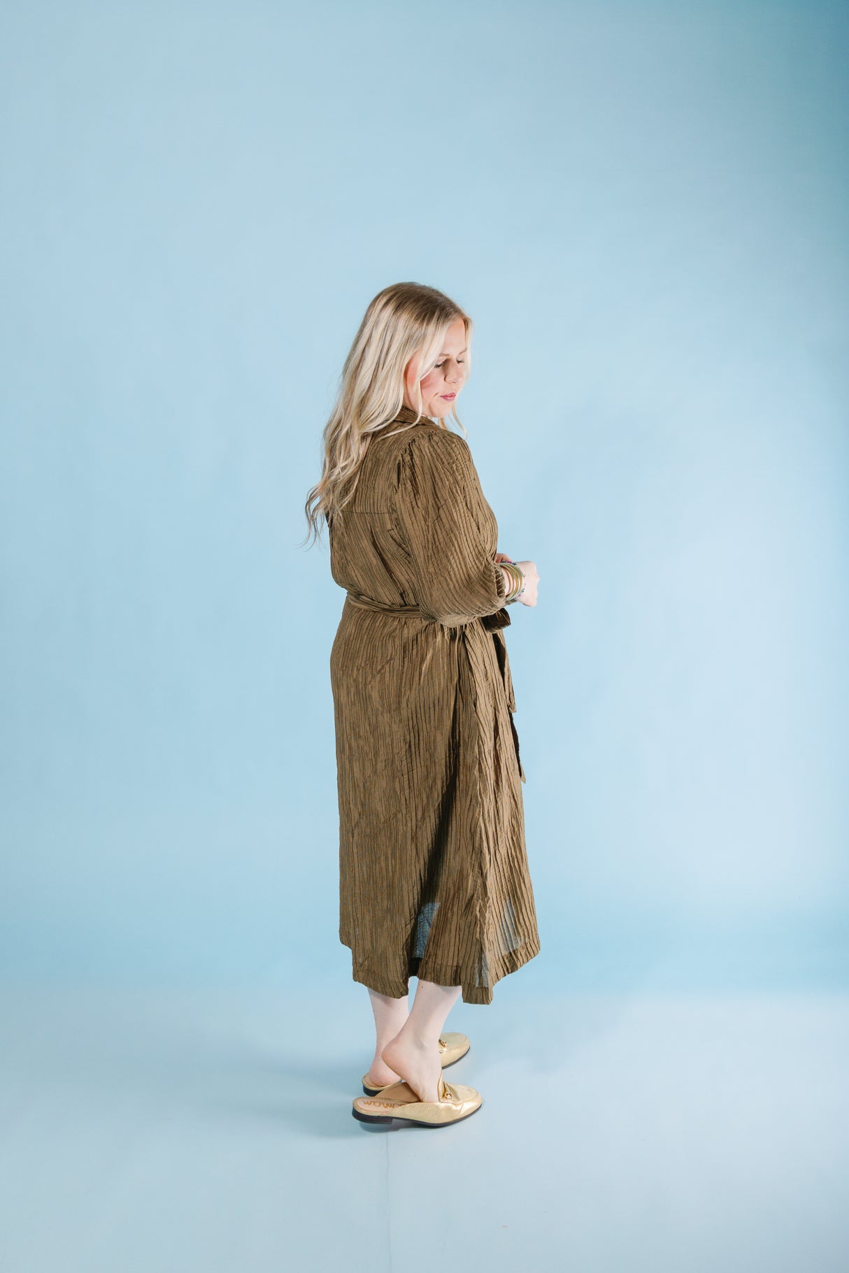 The Crinkle Midi Dress (Final Sale)