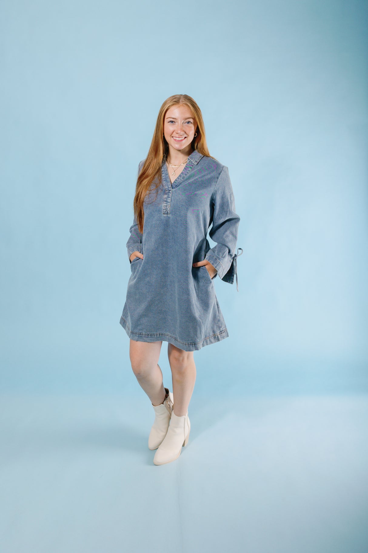Own the Night Denim Mini Dress