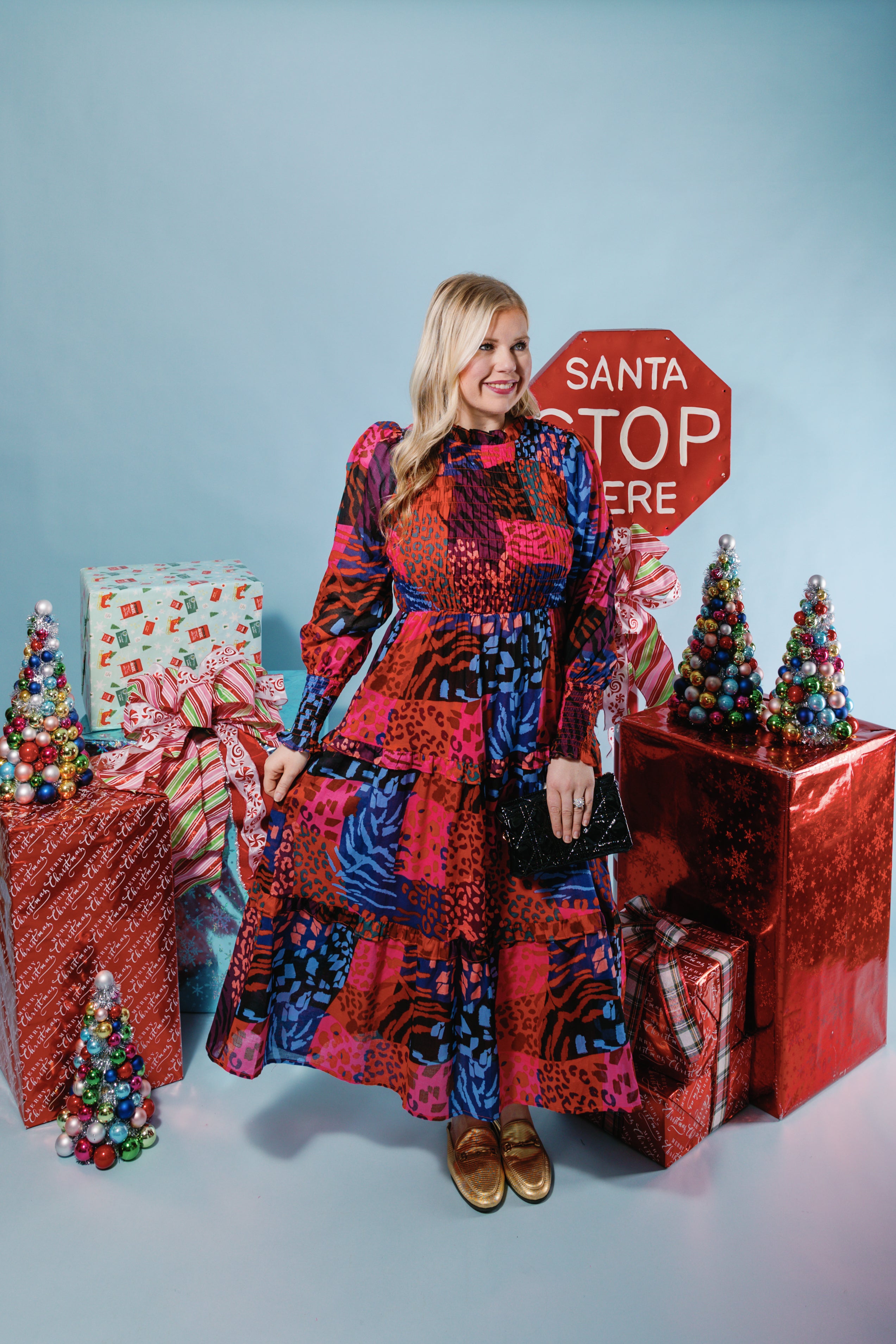 J. Marie | The Jade Ruched Long Sleeve Midi Dress