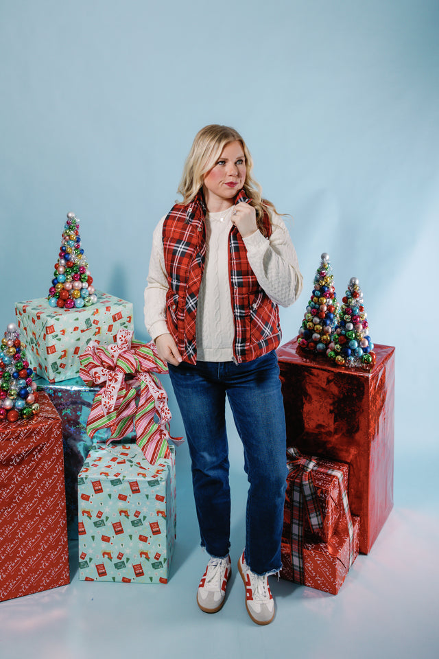 The Plaid Puffer Vest