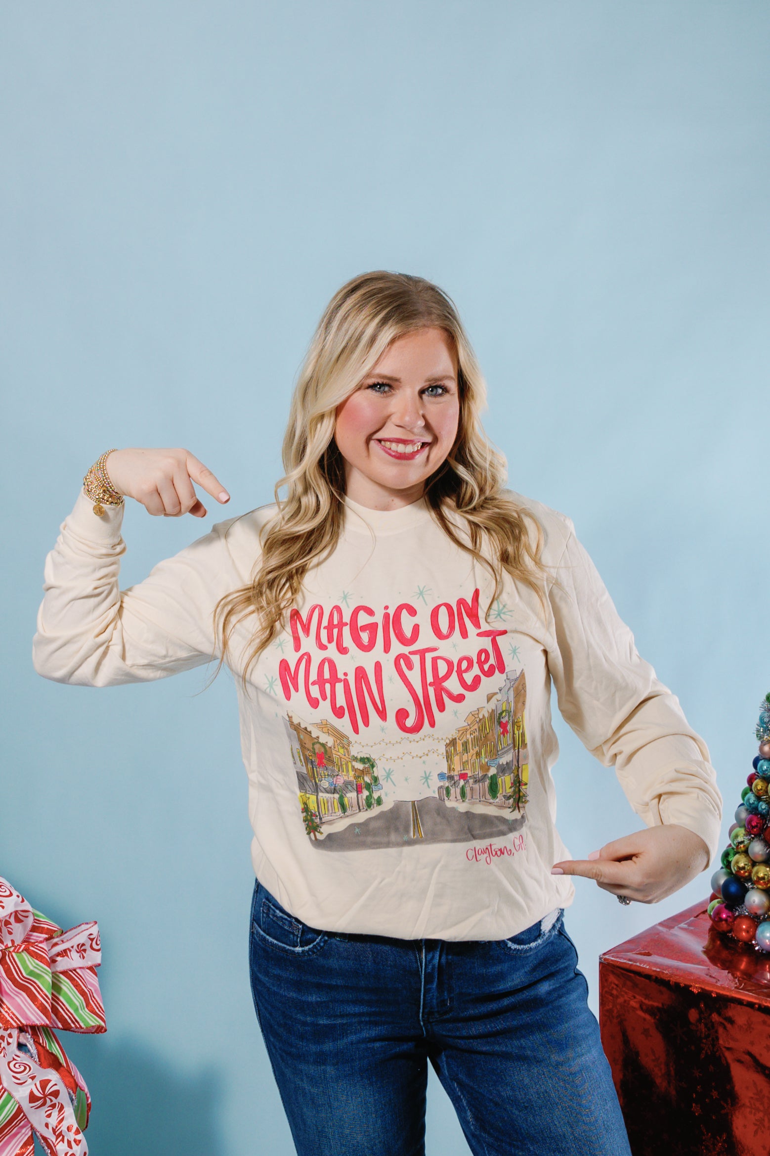 Magic on Main Street Long Sleeve Tee - Clayton, GA