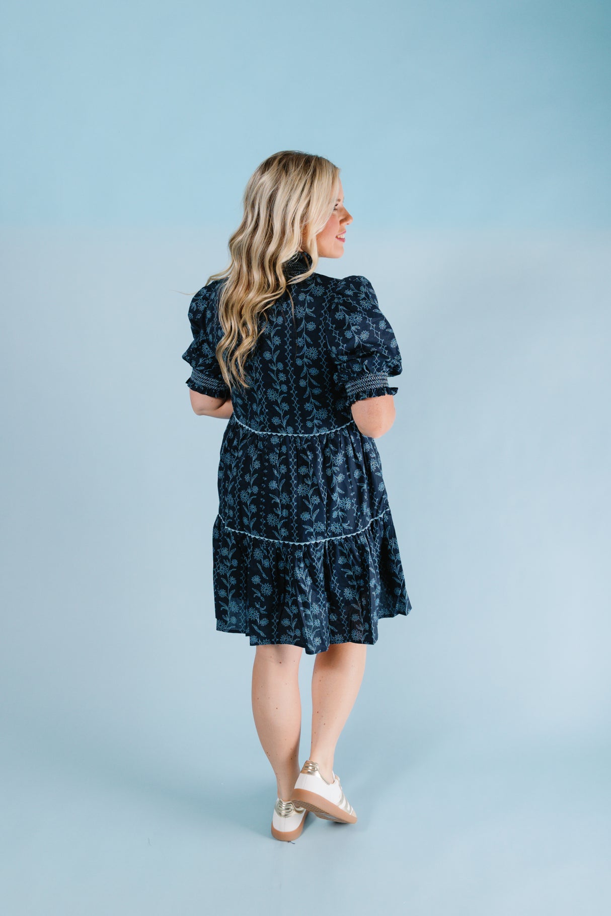 The Midnight Blooms Mini Dress - RESTOCK!