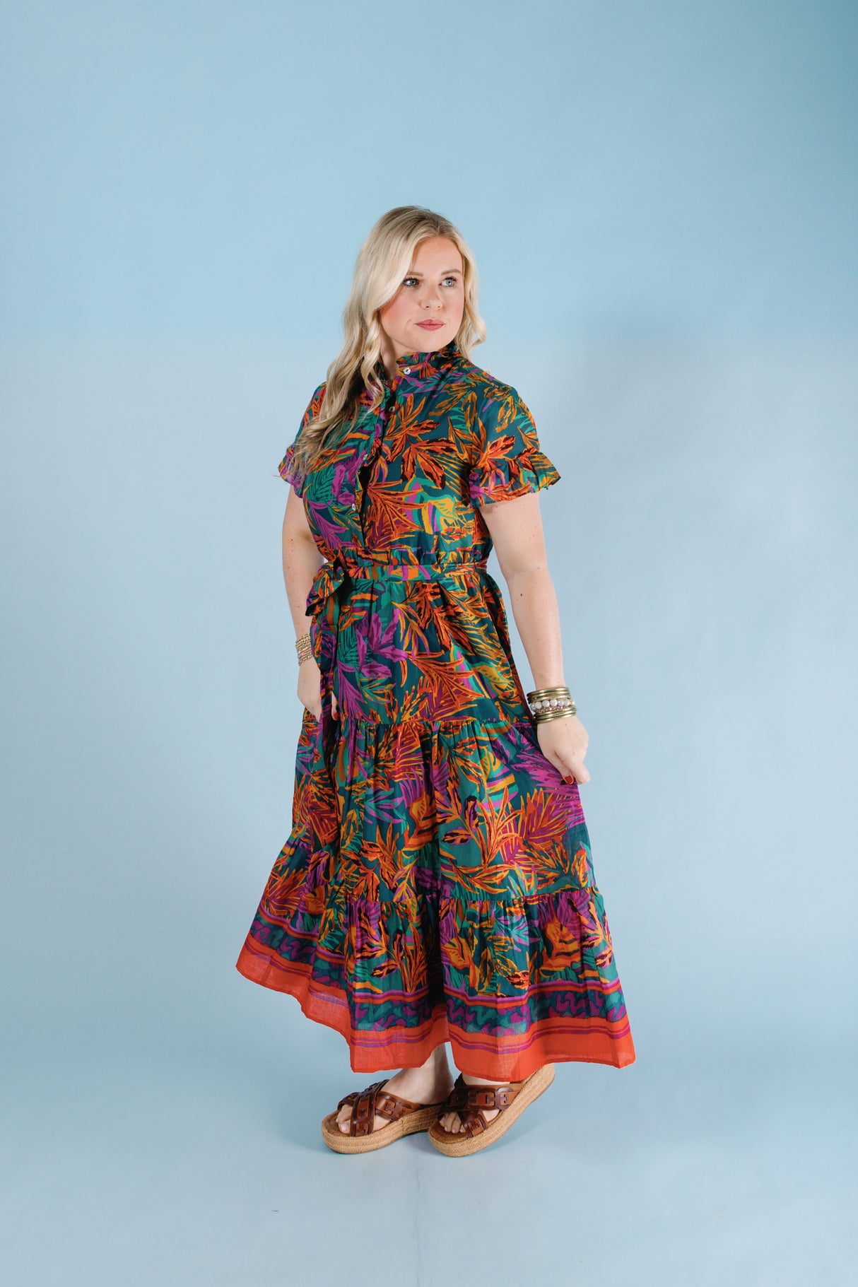 J. Marie | The Asher Button Up Midi Dress