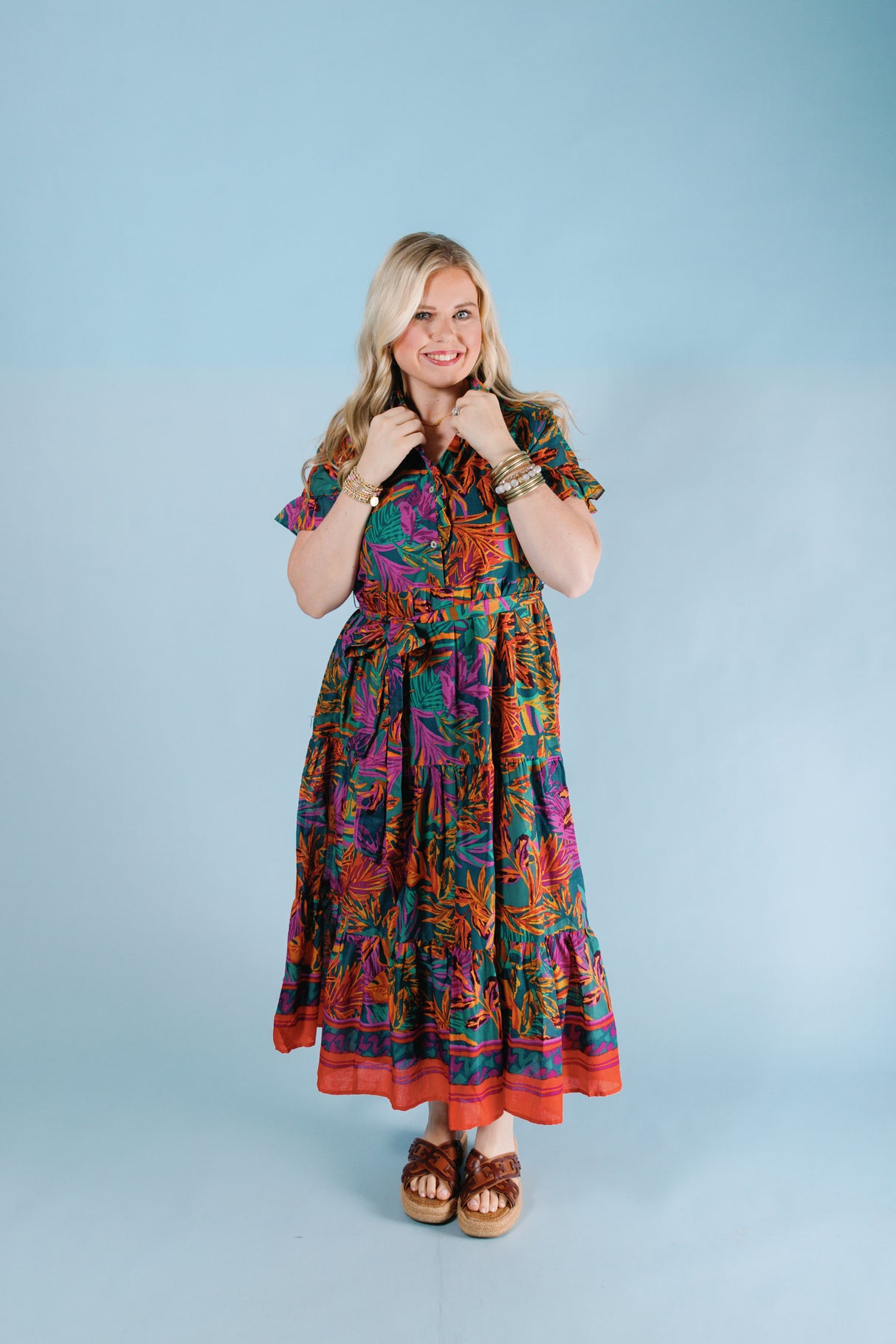 J. Marie | The Asher Button Up Midi Dress
