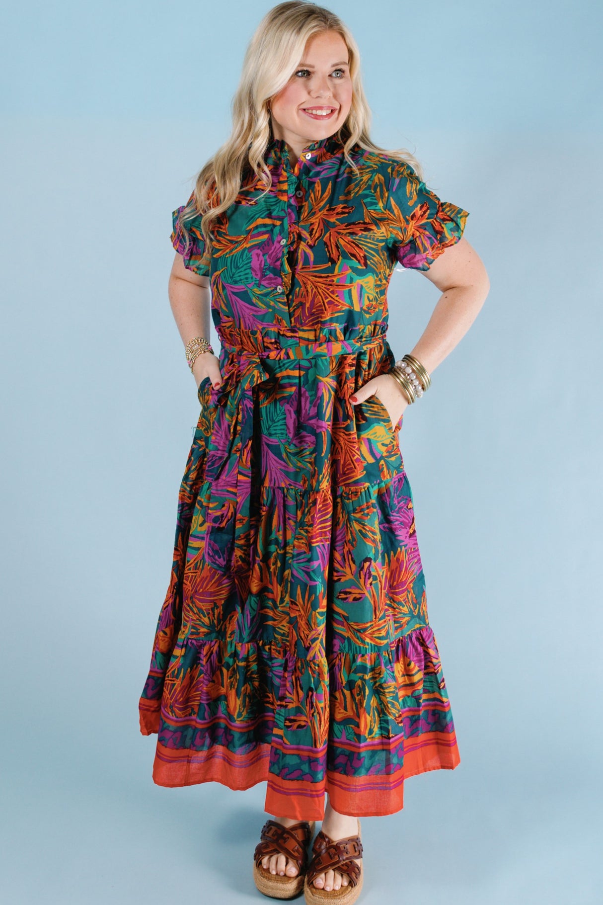 J. Marie | The Asher Button Up Midi Dress