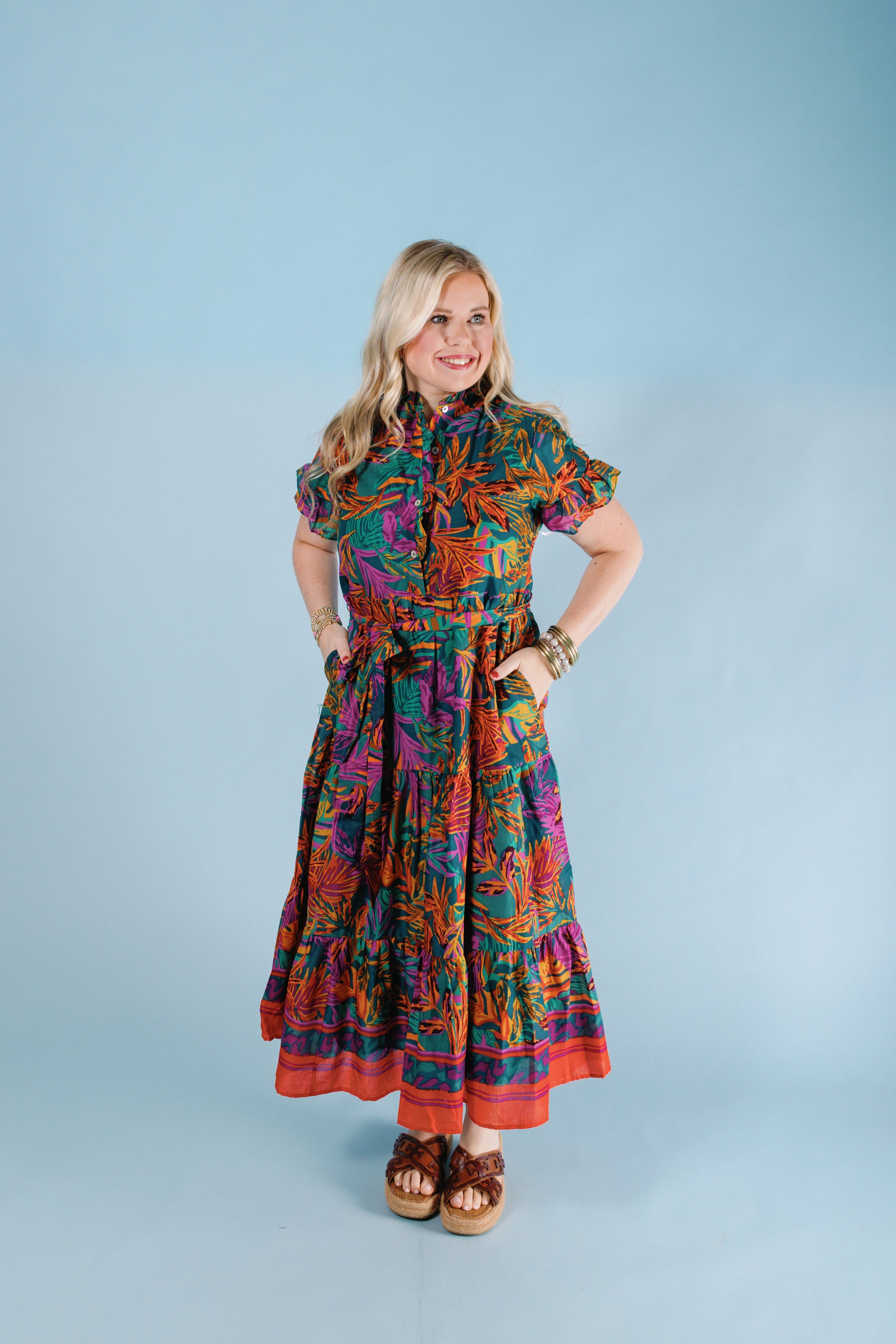 J. Marie | The Asher Button Up Midi Dress