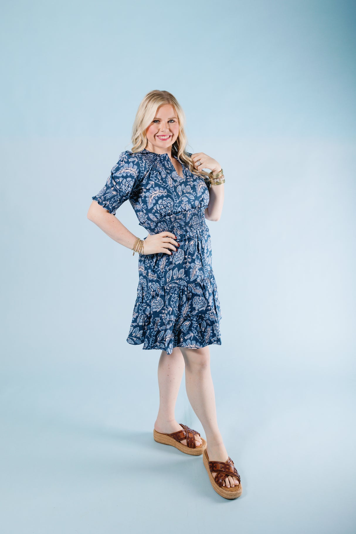 Spartina | Adelaide Smocked Dress