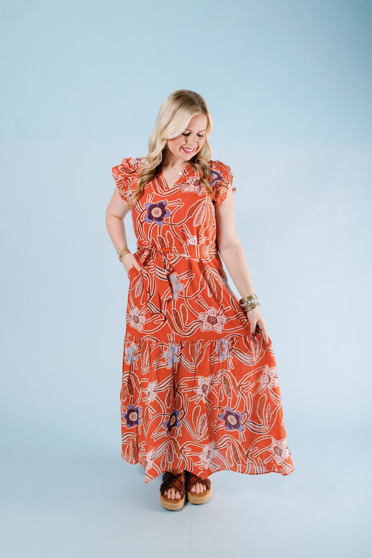 Sunset Bloom Maxi Dress
