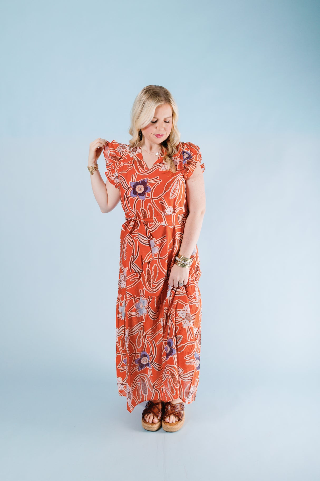 Sunset Bloom Maxi Dress