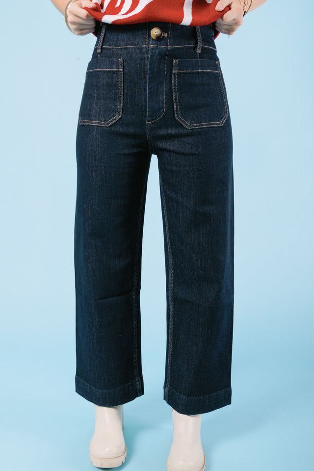 The Cropped Straight Leg Pants