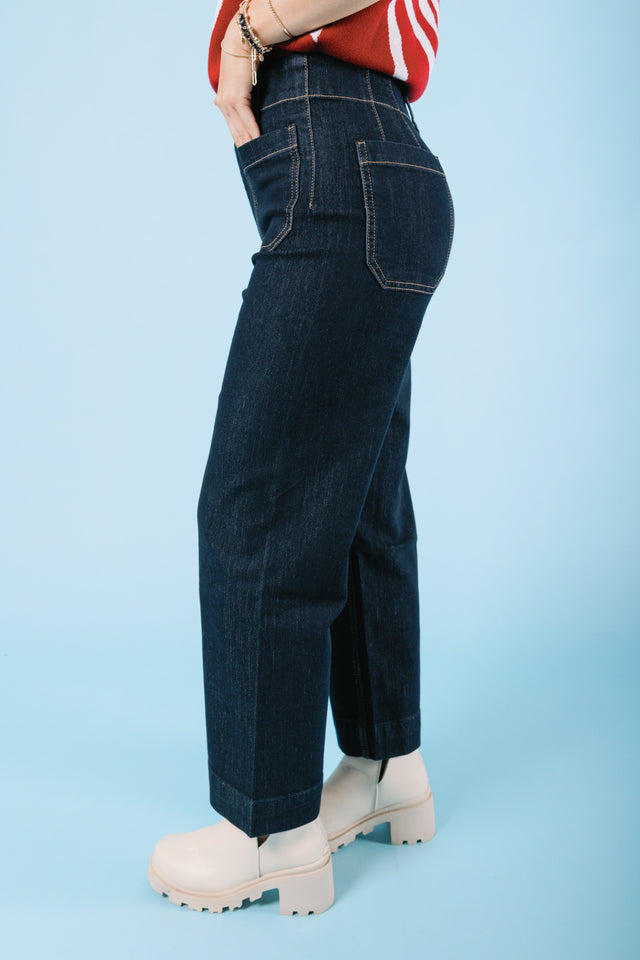 The Cropped Straight Leg Pants