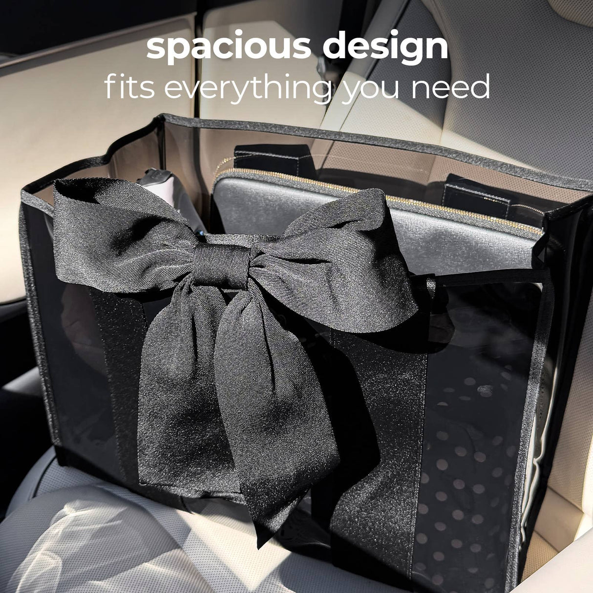 Case-Mate | Midnight Black Bow Jelly Tote Bag