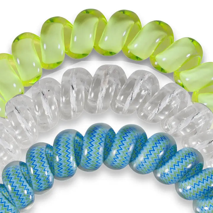 Teleties | Ocean Villa - Large Spiral Hair Ties