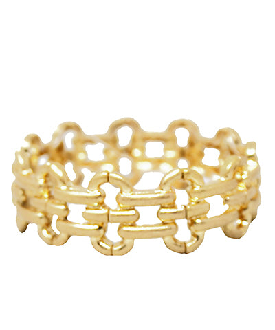 Madison's Exclusive | Oval Shape Link Metal Bracelet