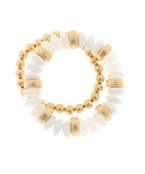 Madison's Exclusive | Two Row Color Rondelle Beaded Bracelet