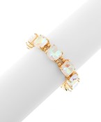 Madison's Exclusive | Cushion Cut Glass Stone Bracelet