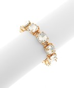 Madison's Exclusive | Cushion Cut Glass Stone Bracelet