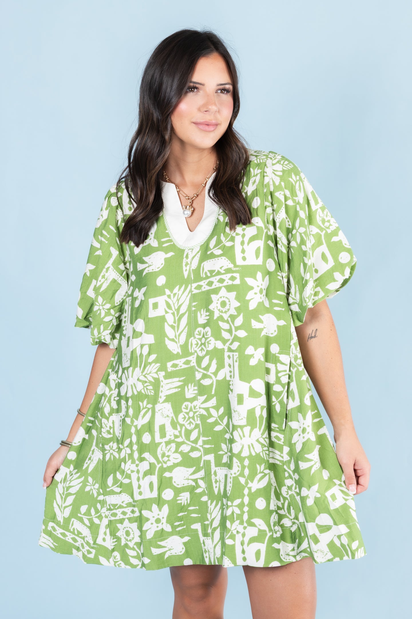 The Abstract Print Tunic Dress