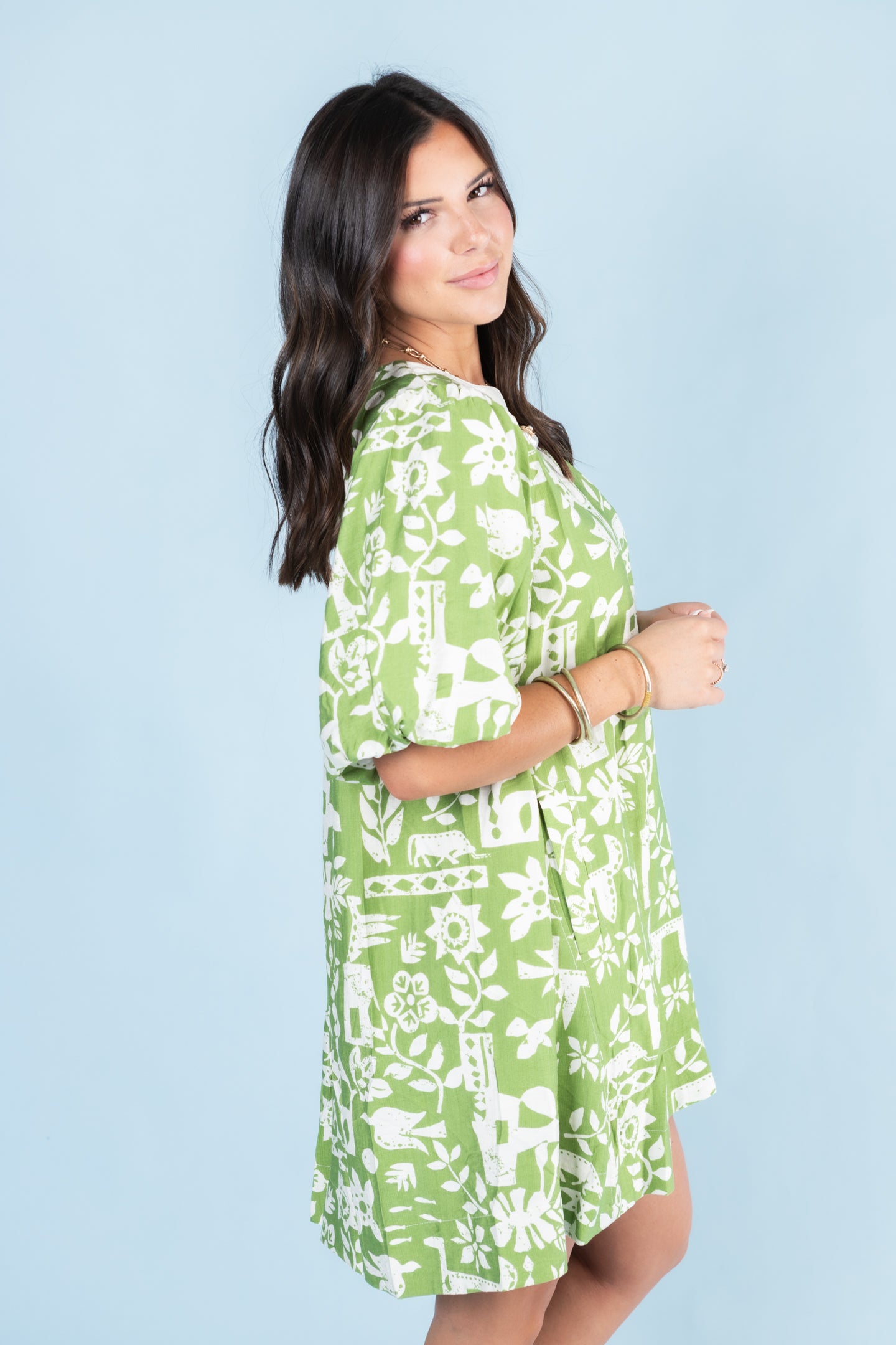 The Abstract Print Tunic Dress